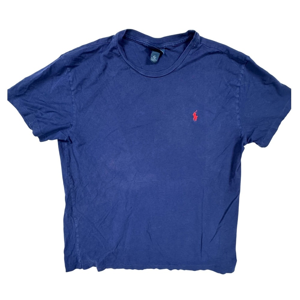 Polo Ralph Lauren Mens T-Shirt Bundle 4pk Navy Blue Yellow Pocket V-Neck Size M - Picture 5 of 16